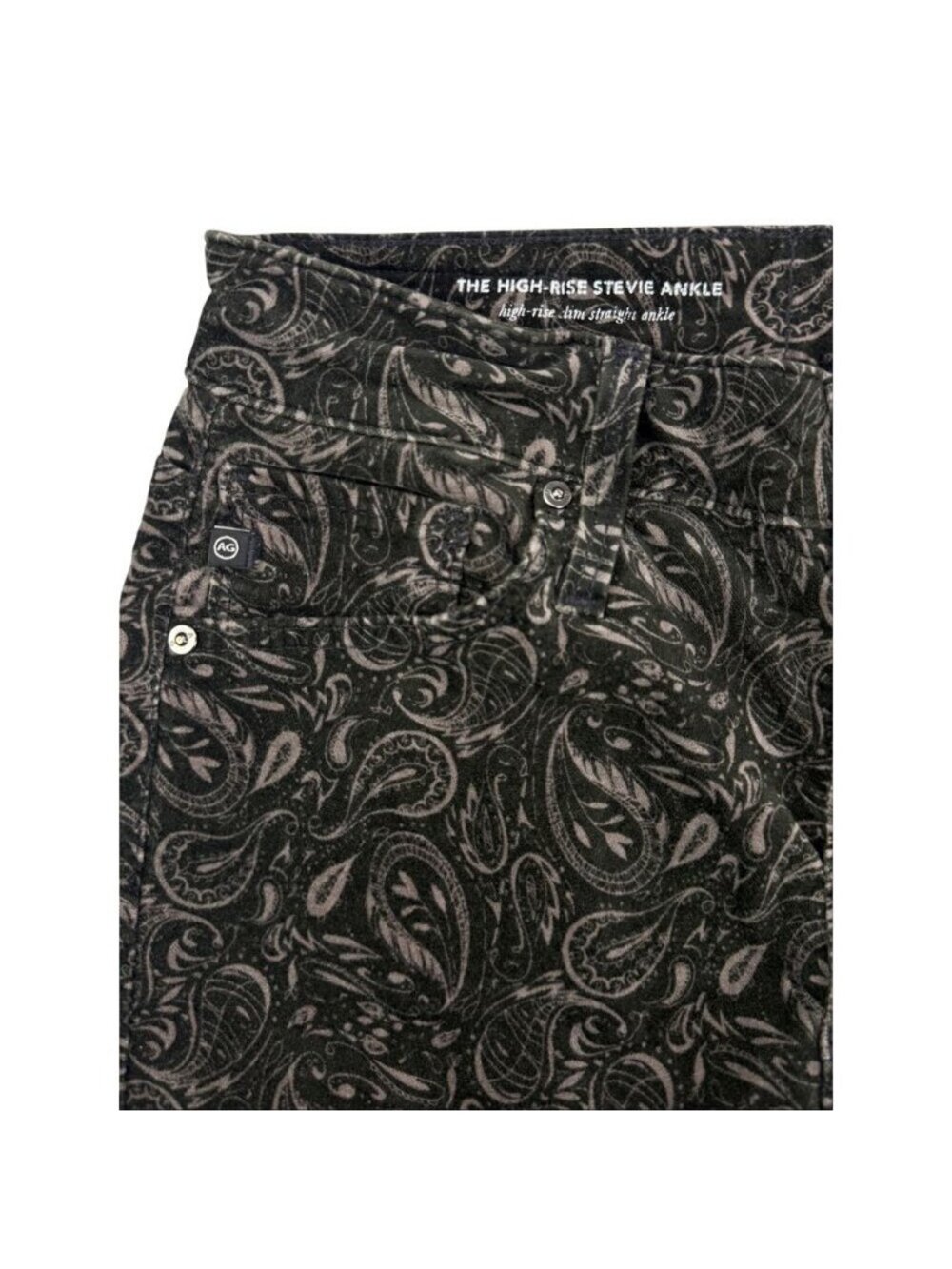Anthro AG The Stevie Velvet High Rise Skinny Jeans - Picture 5 of 9